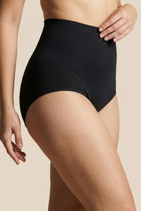 Zivame High Rise Full Coverage Tummy Tucker Hipster Panty - Black Beauty — thumbnail 3